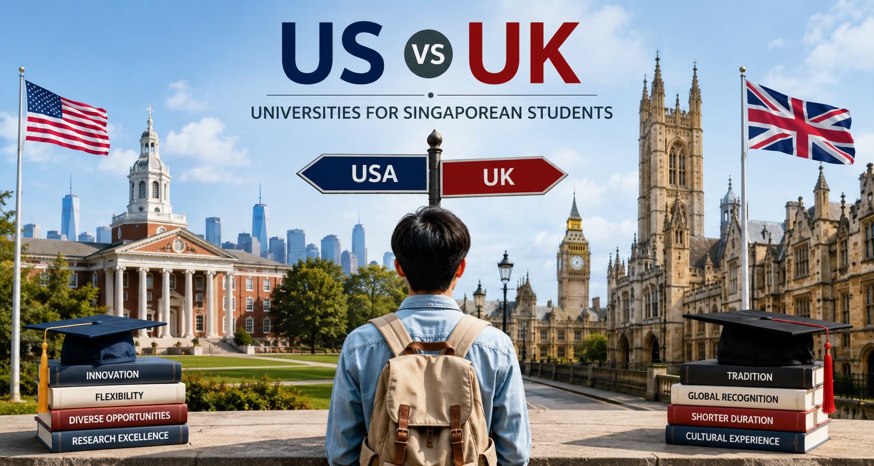 US vs UK Universities for Singaporean Students