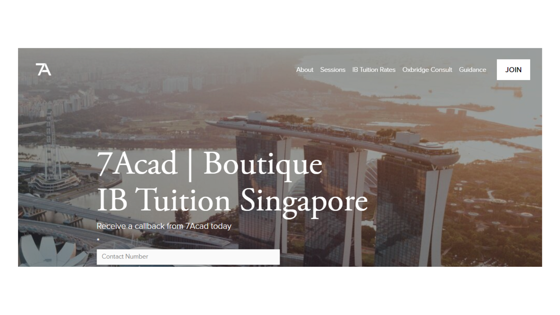 7Acad is a boutique International Baccalaureate (IB) Tuition center in Singapore that provides personalized, interactive, and enjoyable education for students. 