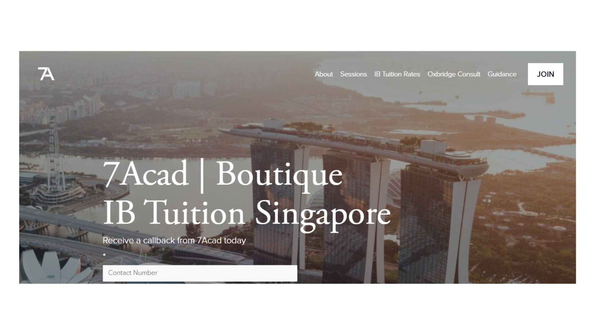 7Acad is a boutique International Baccalaureate (IB) Tuition center in Singapore that provides personalized, interactive, and enjoyable education for students.