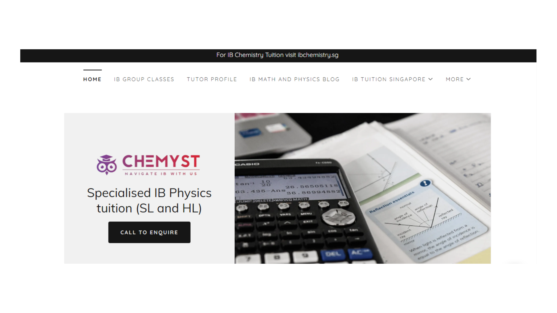 Chemyst Math and Physics is a company that offers IB Math and Physics Tuition in Singapore.