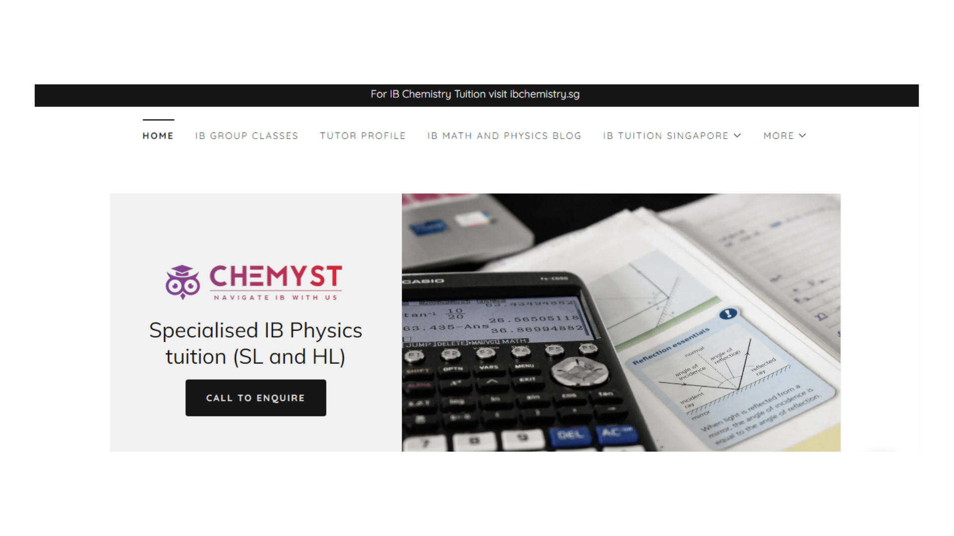 Chemyst Math and Physics is a company that offers IB Math and Physics Tuition in Singapore. 