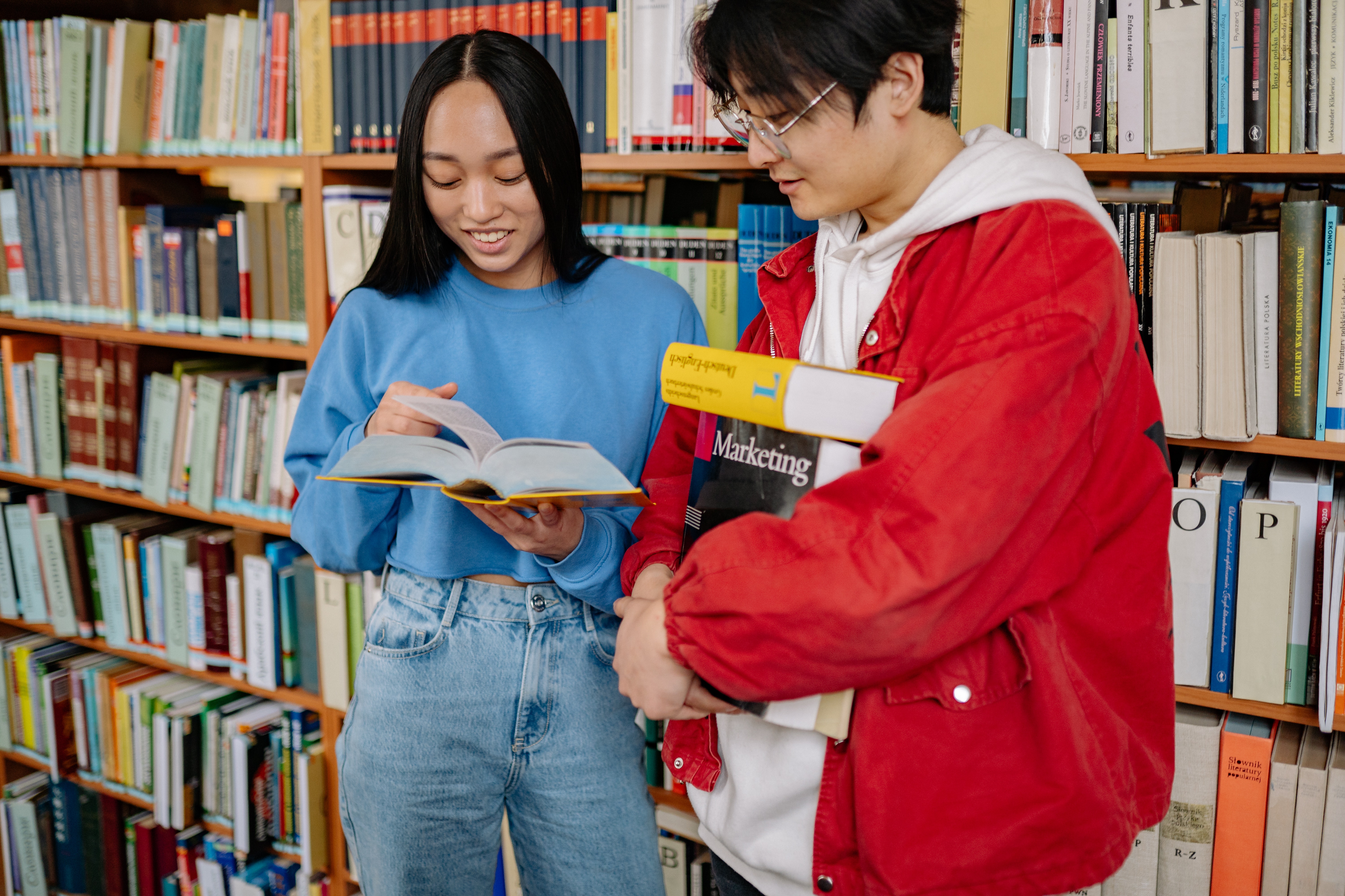 english students library