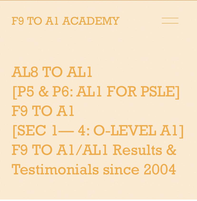 F9 to A1 Academy