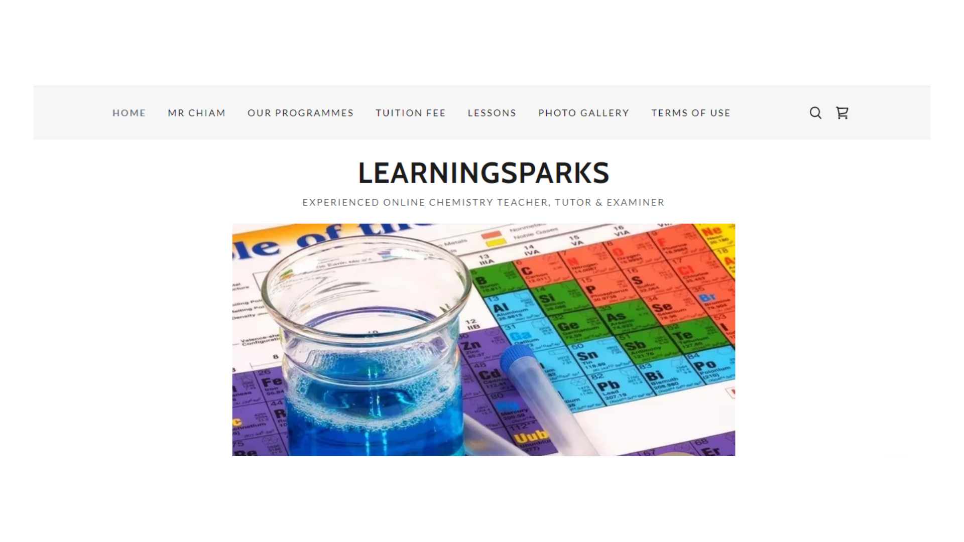 LEARNINGSPARKS is an education center that provides Chemistry tuition for the International Baccalaureate Diploma Programme (IBDP)
