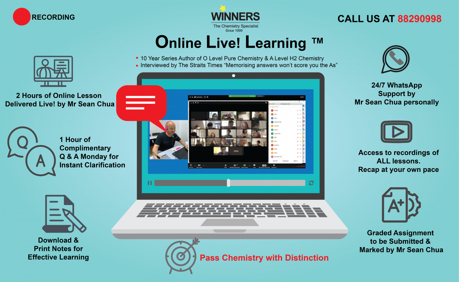 best online chemistry tuition winners education